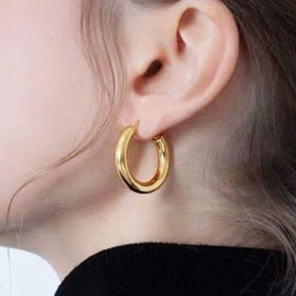 Madewell Gold Hoop Earrings